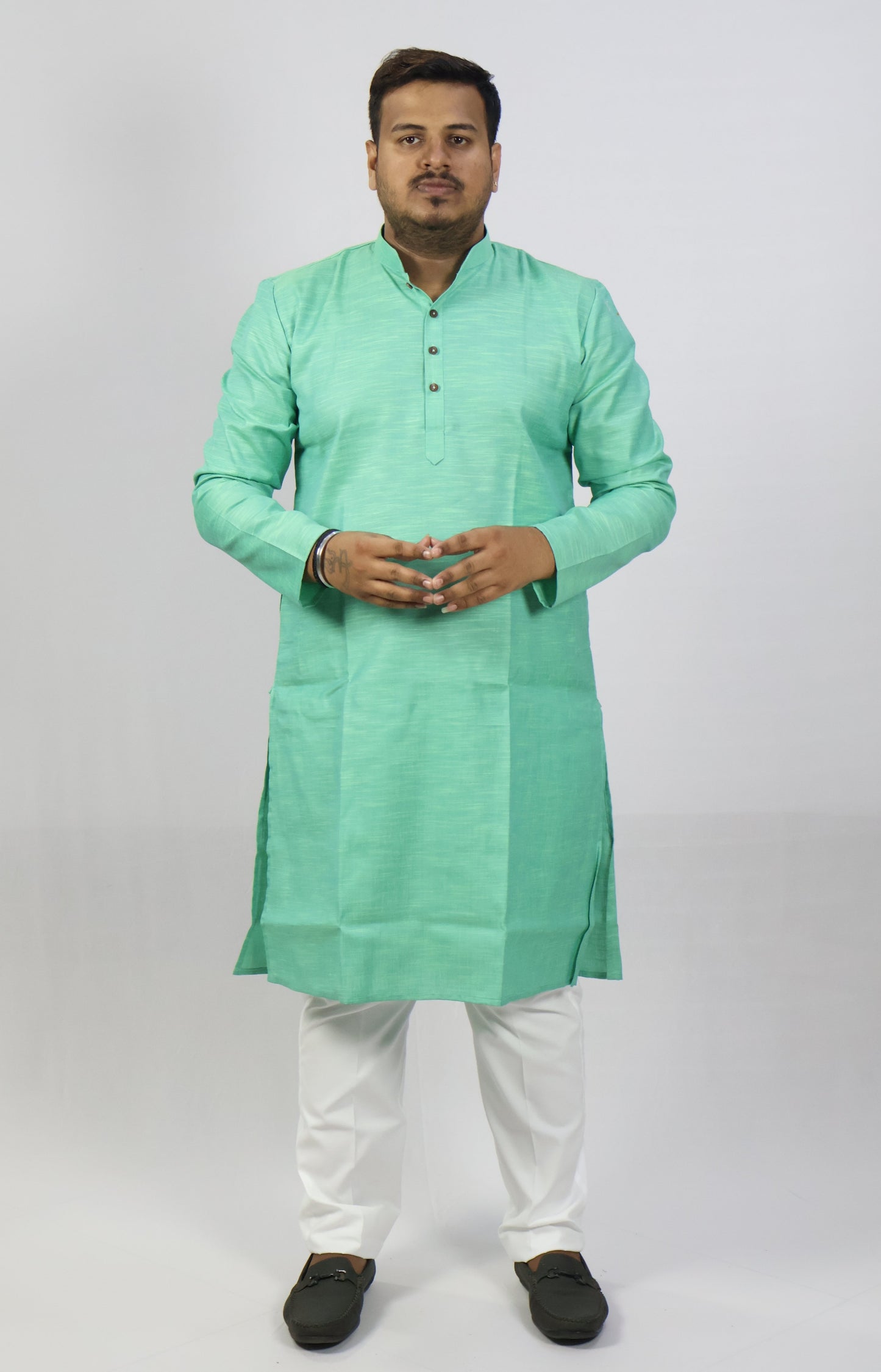 SPICY MEN'S KURTA MINT GREEN
