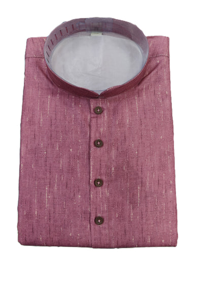 Men's Kurta Khadi 02 - Dark Pink