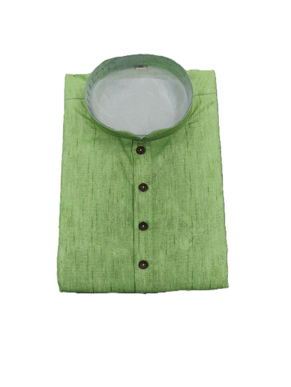 Men's Kurta Khadi 02 - Parrot Green