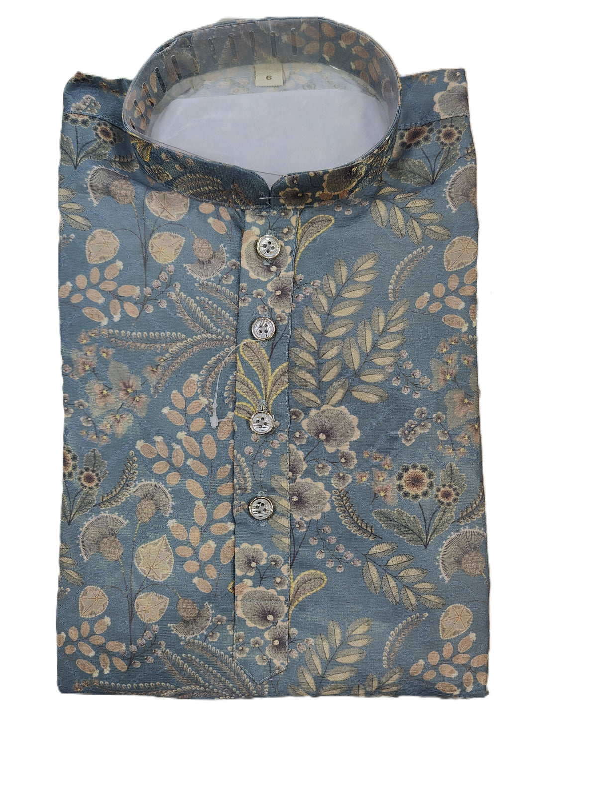 Kid's Kurta Digital 11 Peacock Green