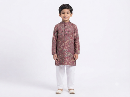 Kid's Kurta Digital 11 Red