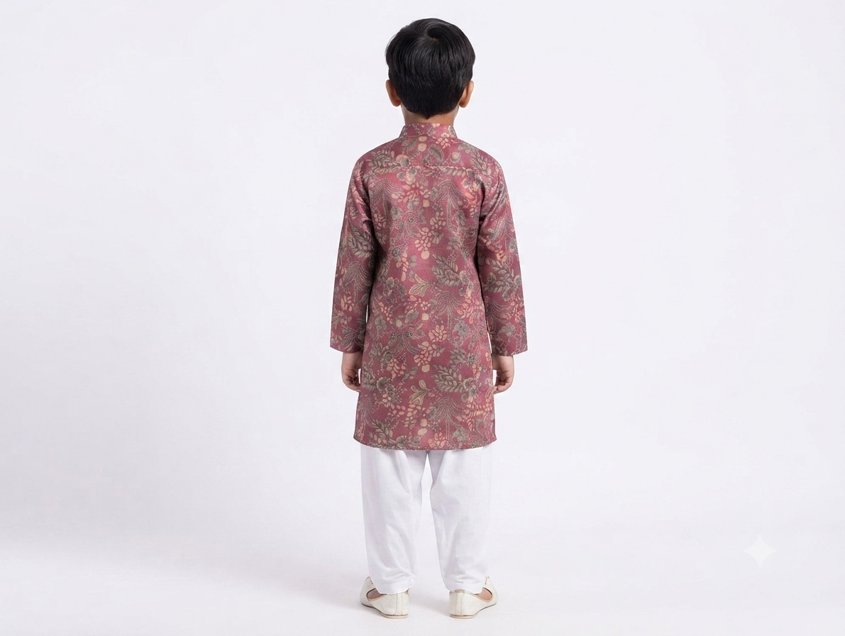 Kid's Kurta Digital 11 Red