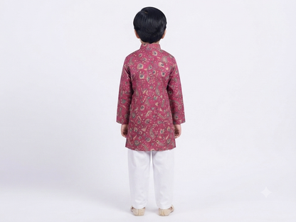 Kid's Kurta Digital 12 Rani Pink