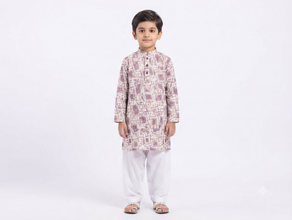 Kid's Kurta Digital 13 Lavender