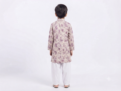 Kid's Kurta Digital 13 Lavender