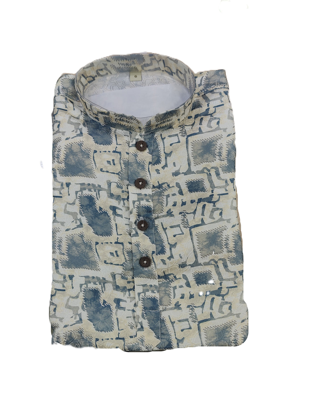Kid's Kurta Digital 13 Peacock Green