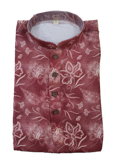 Kid's Kurta Digital 10 Maron