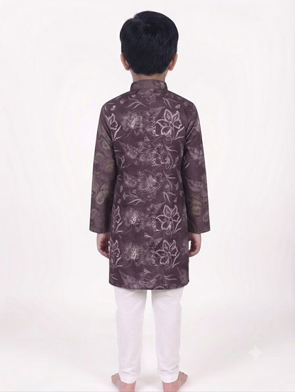 Kid's Kurta Digital 10 Purple