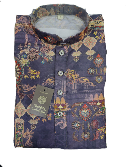 Kid's Kurta Digital 1 Purple