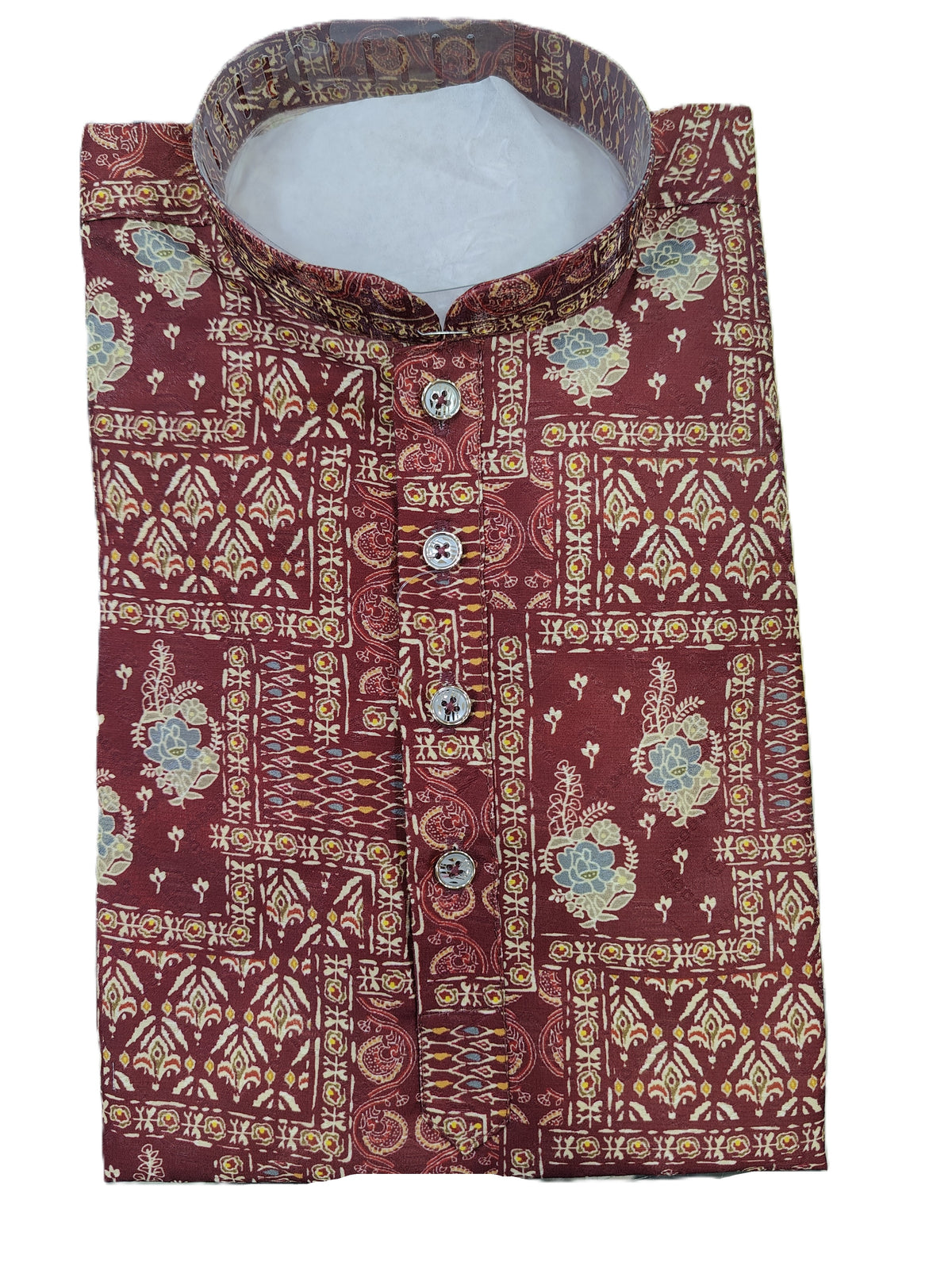 Kid's Kurta Digital 2 Maron