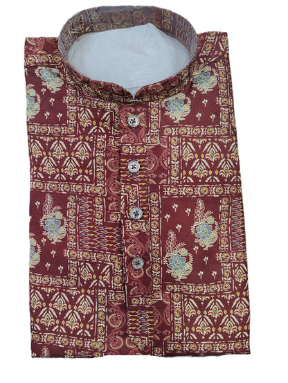 Kid's Kurta Digital 2 Maron