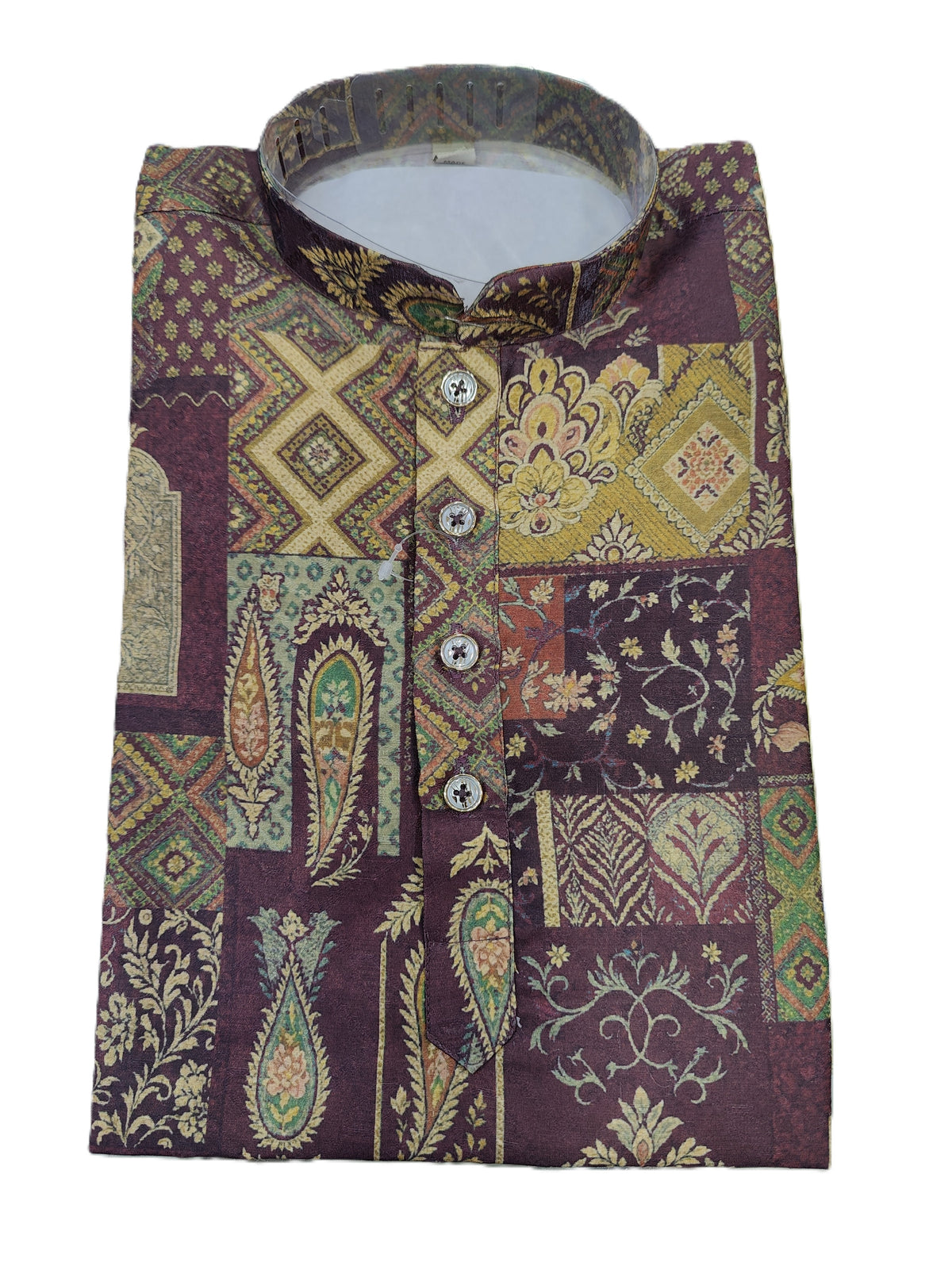 Kid's Kurta Digital 4 Maron
