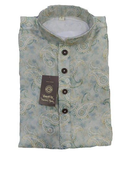 Kid's Kurta Digital 5 Green