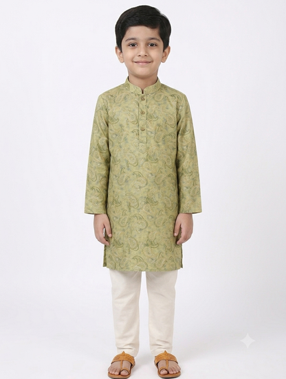 Kid's Kurta Digital 5 Yellow