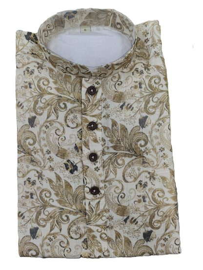 Kid's Kurta Digital 6 Beige