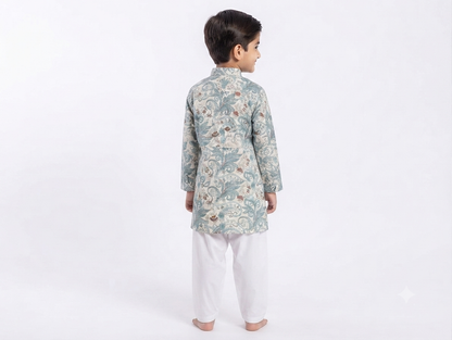 Kid's Kurta Digital 6 Green