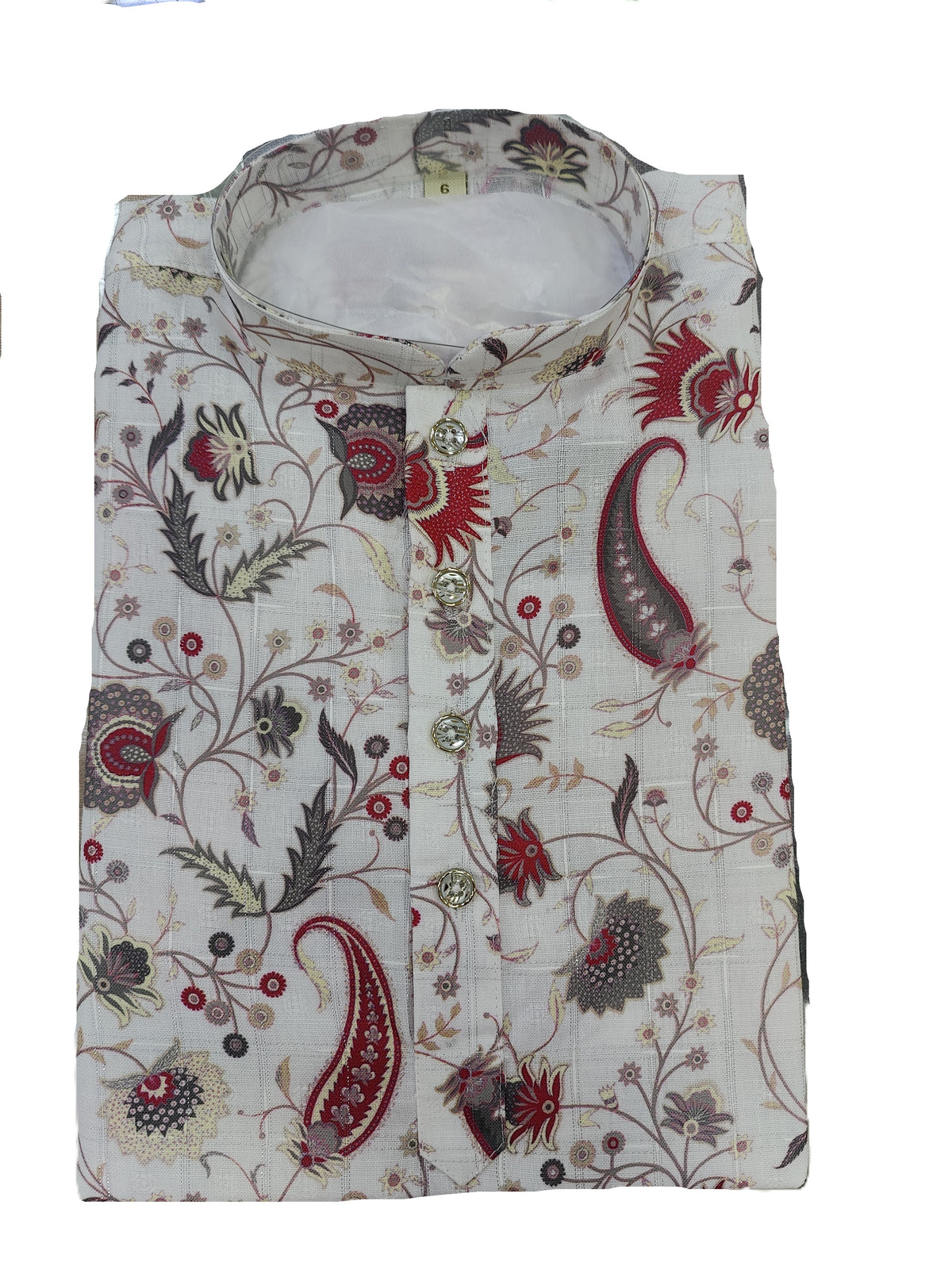 Kid's Kurta Digital 7 White