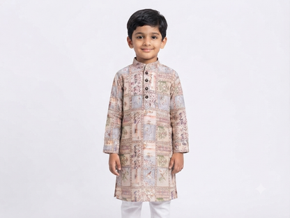 Kid's Kurta Digital 8 Pink