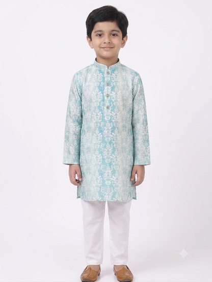 Kid's Kurta Digital 9 Blue