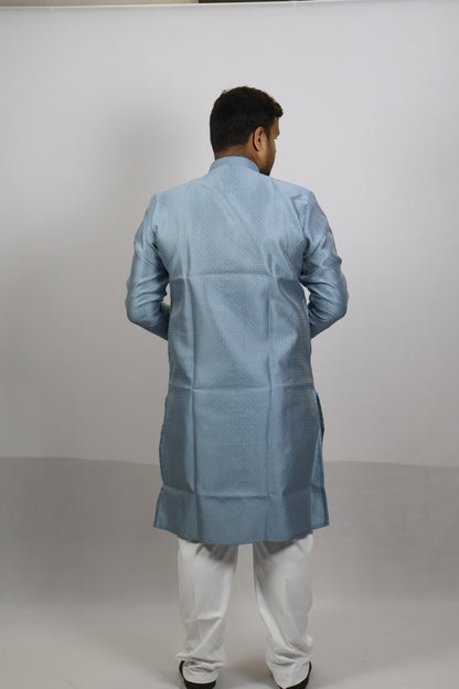MEN'S KURTA 1109 GREYISH BLUE