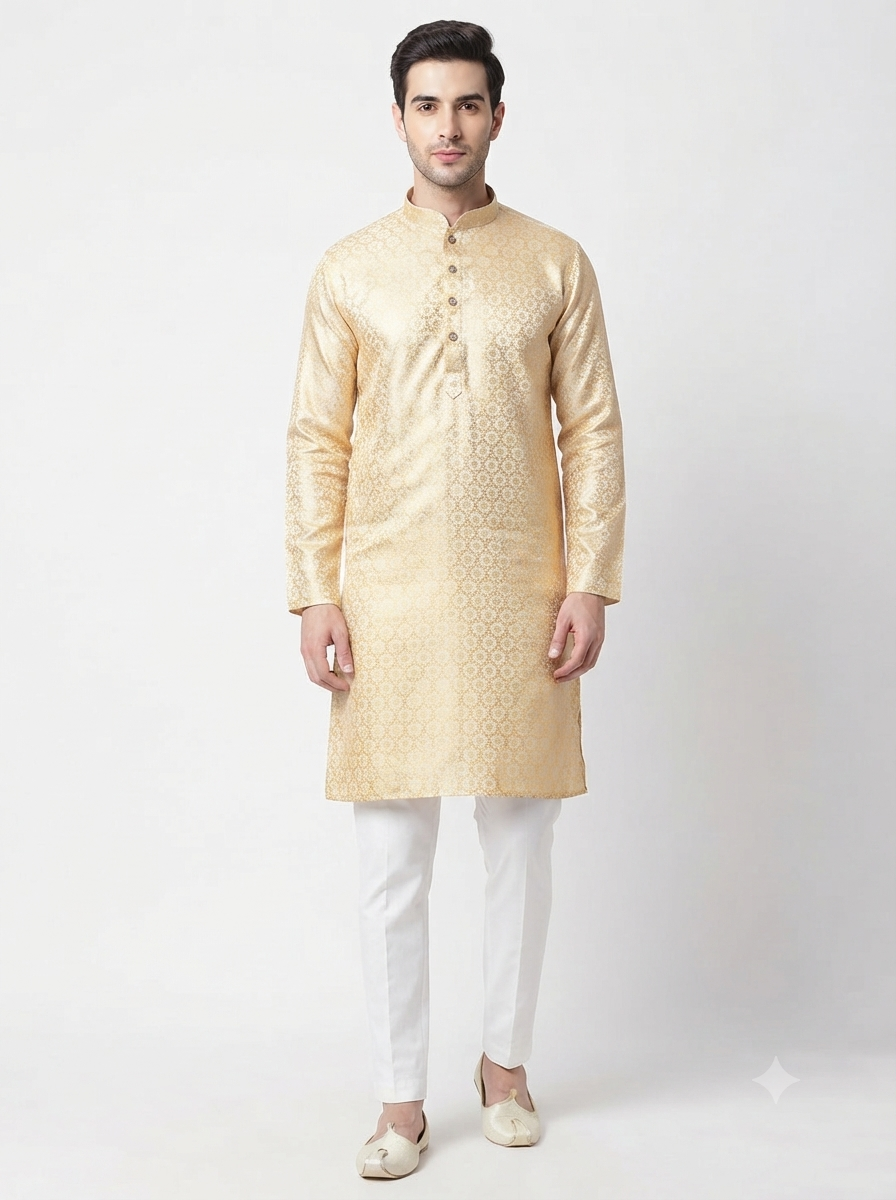 Men's Kurta 1142 Yellow