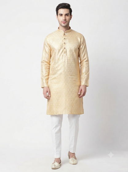 Men's Kurta 1142 Yellow