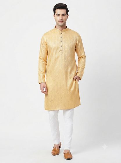 Men's Kurta 1144 Yellow