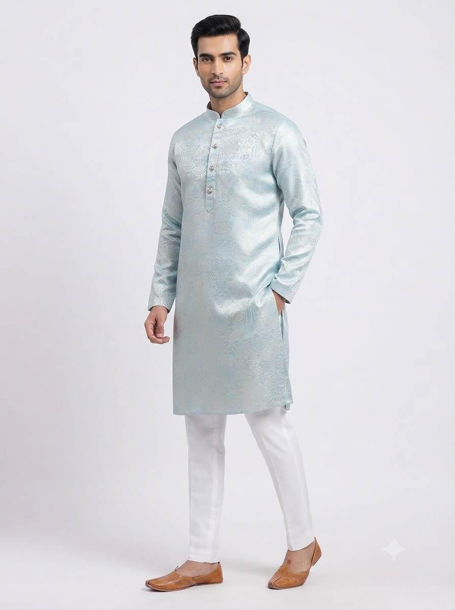 Men's Kurta 1176 Sea Blue
