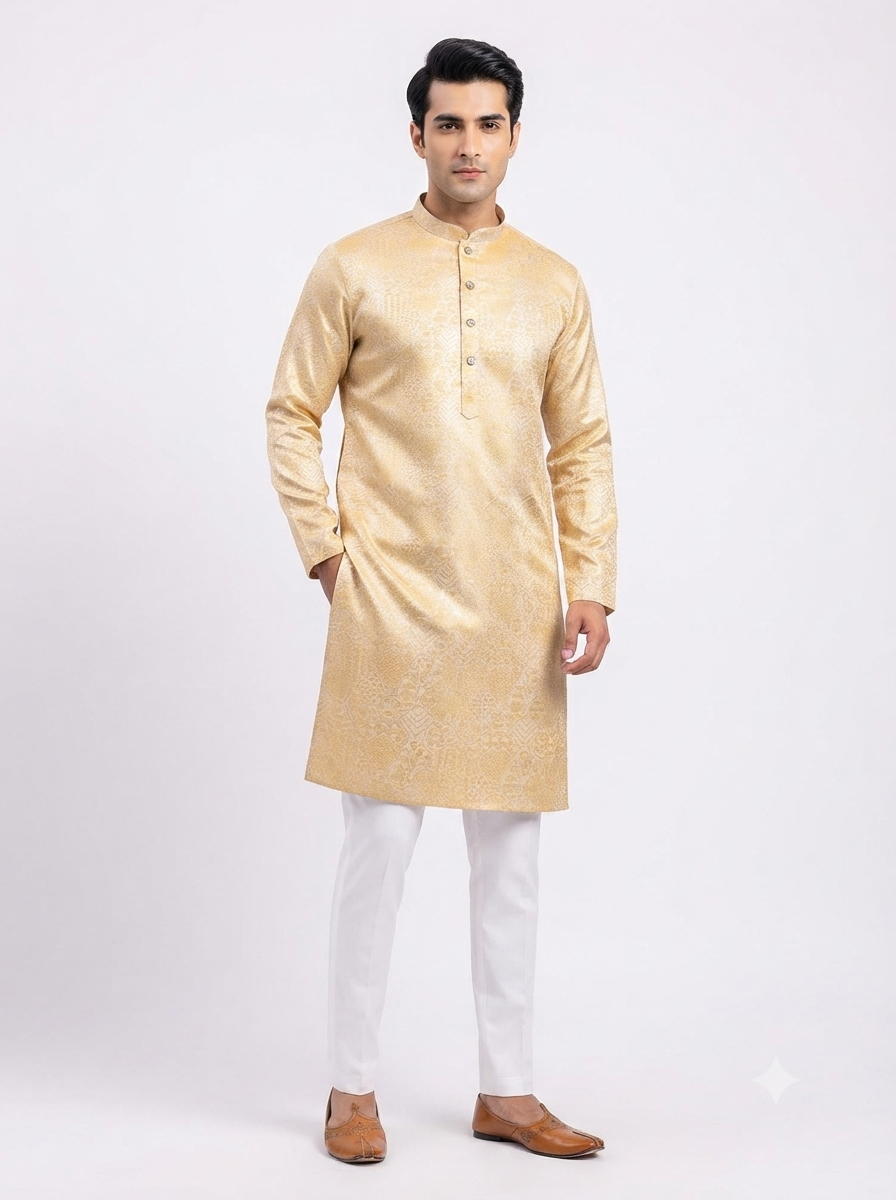 Men's Kurta 1176 Yellow