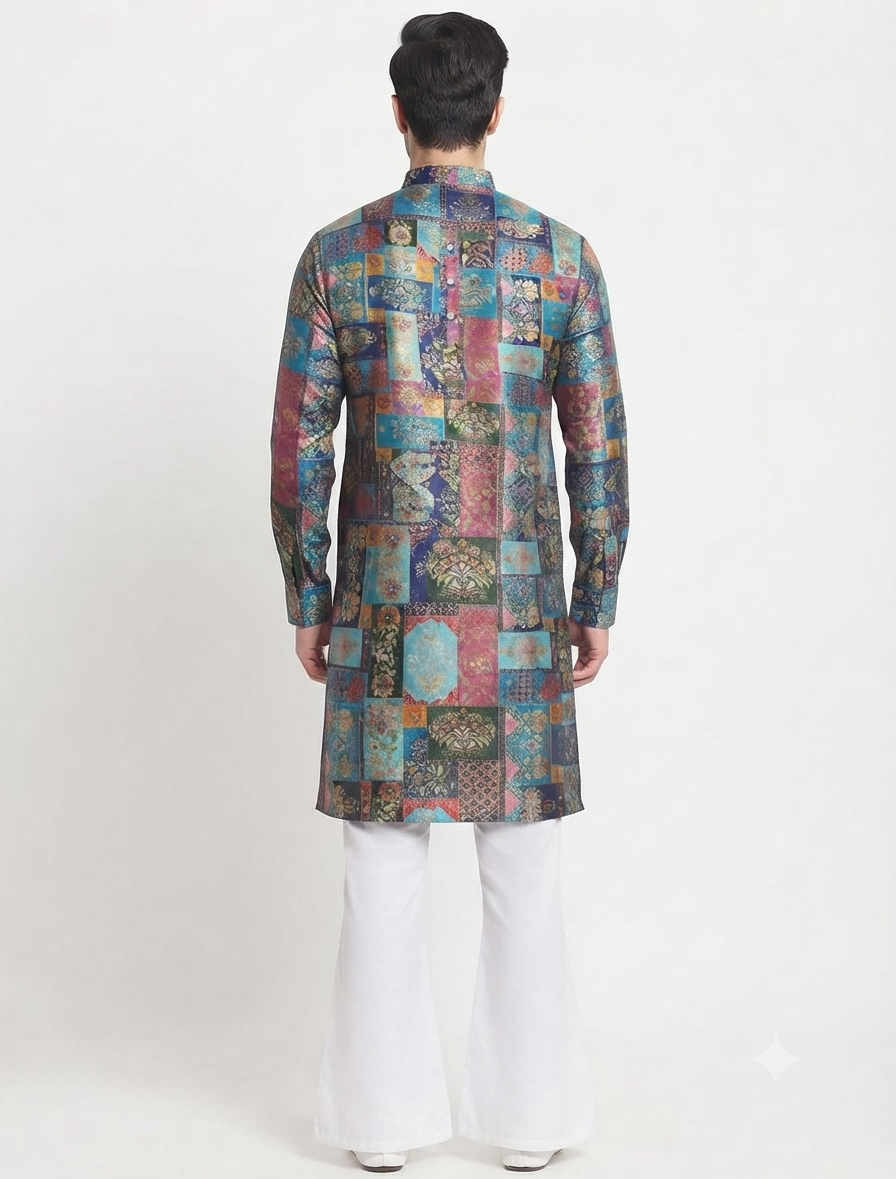 Men's Kurta AST 02 Blue