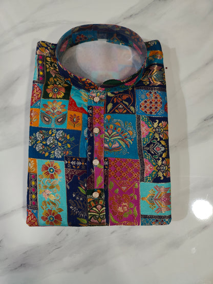 Men's Kurta AST 02 Blue
