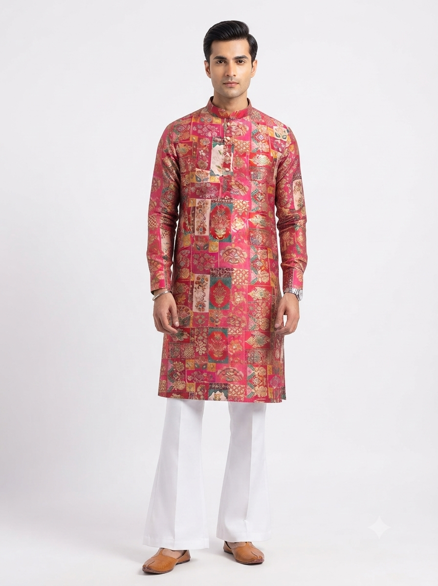 Men's Kurta AST 02 Pink