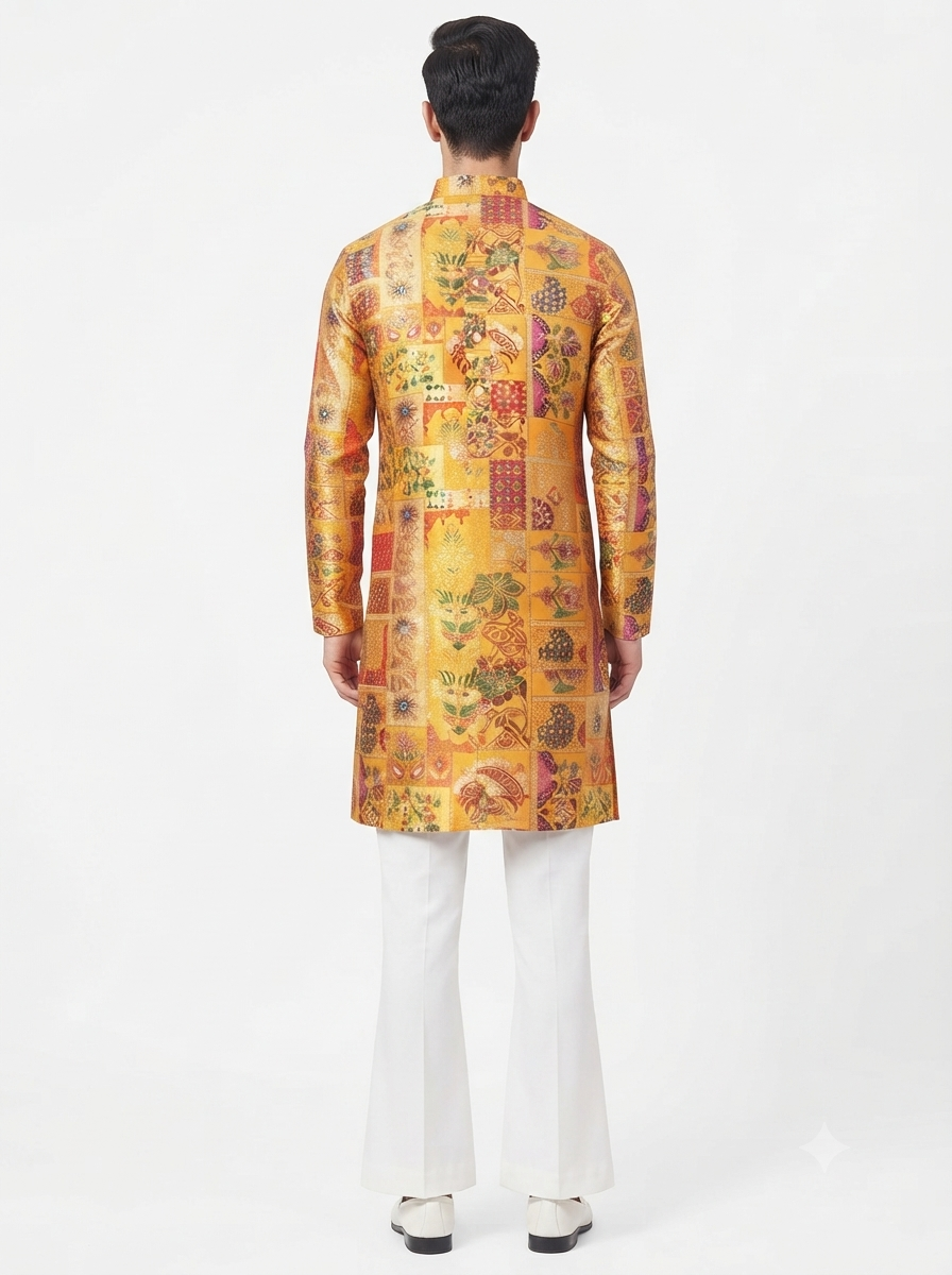 Men's Kurta AST 02 Yellow