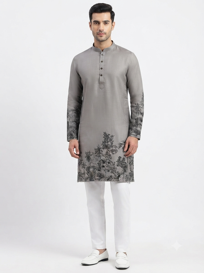 Men's Kurta BH 07 - Dark Grey