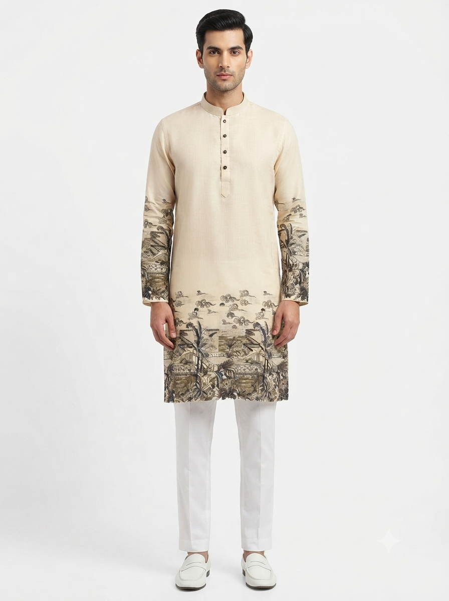 Men's Kurta BH 09 - Cream