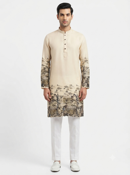 Men's Kurta BH 09 - Cream