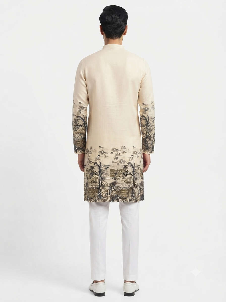Men's Kurta BH 09 - Cream