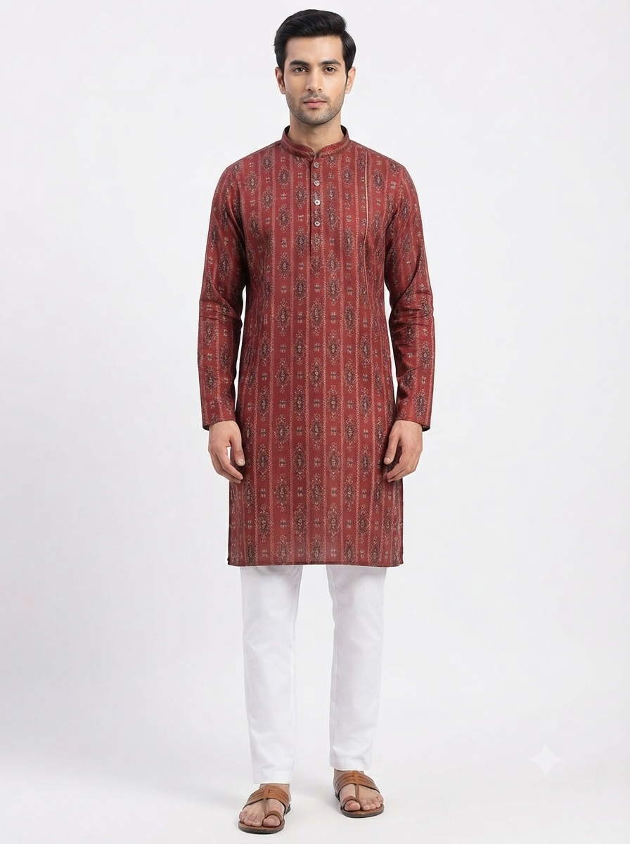 Men's Kurta Cent - 11 Red