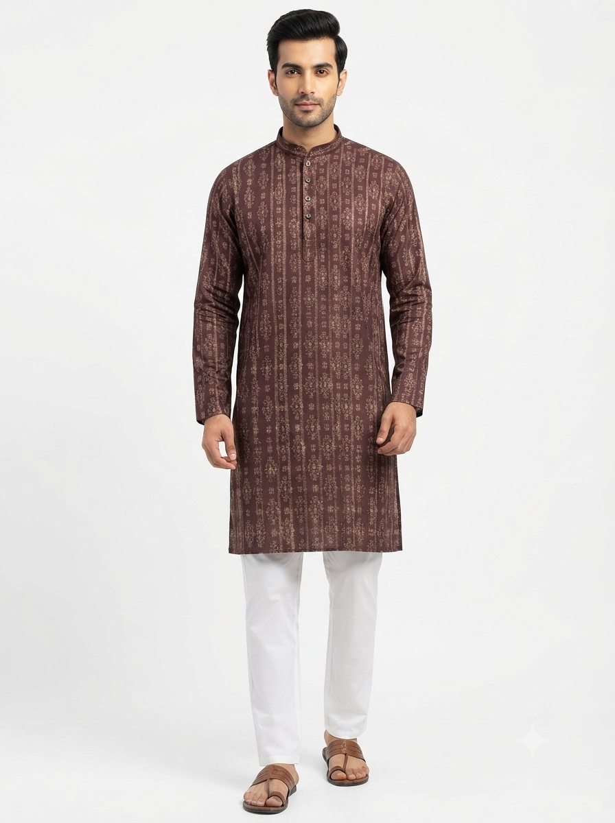 Men's Kurta Cent - 11 Wine