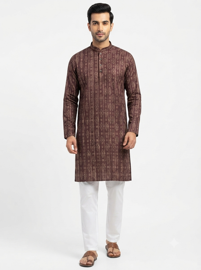 Men's Kurta Cent - 11 Wine