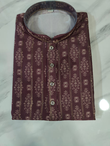 Men's Kurta Cent - 11 Wine