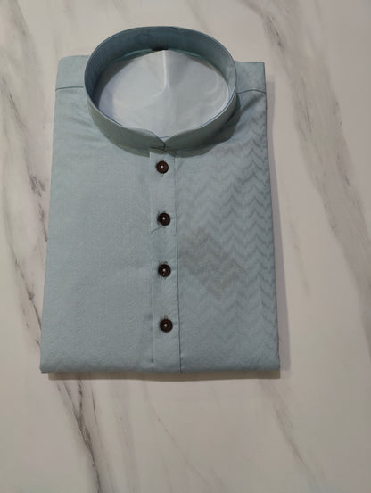 Men's Kurta Com 117 Sea Blue