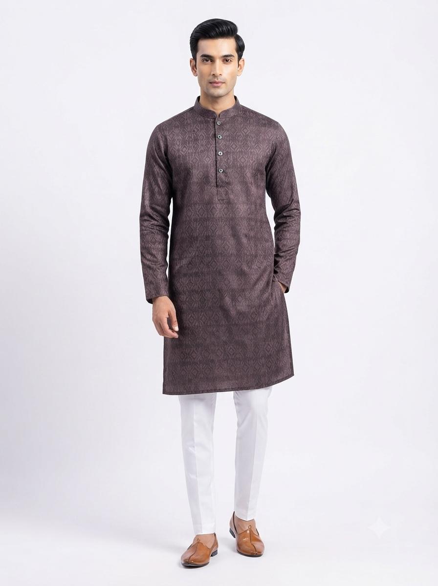 Men's Kurta Origin - Wine