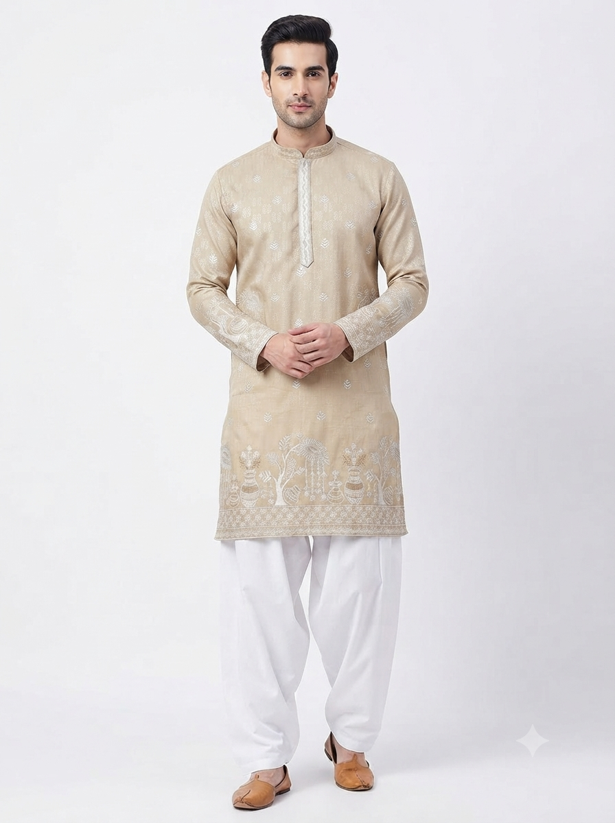 Men's Kurta WK 19 Beige