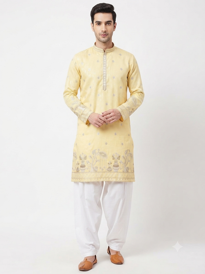 Men's Kurta WK 19 Yellow