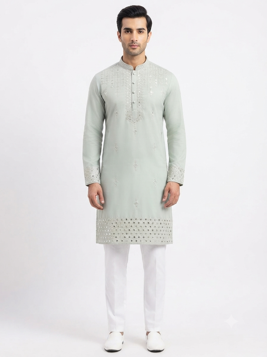 Men's Kurta WK 22 Sea Green