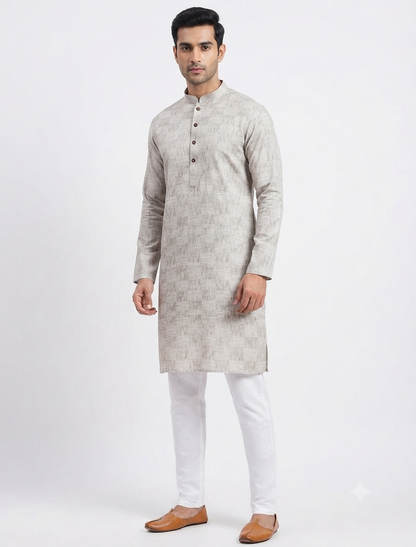 Men's Kurta Marvel - Beige