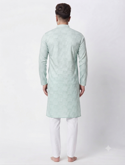 Men's Kurta Marvel - Mint Green