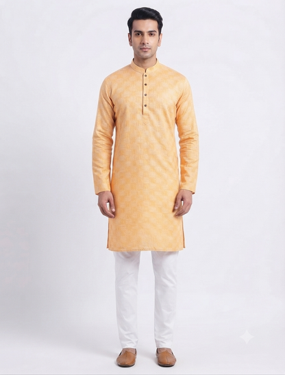 Men's Kurta Marvel - Orange