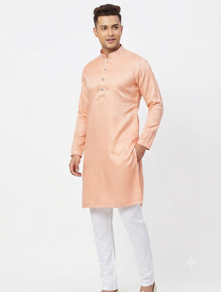 Men's Kurta Origin - Orange